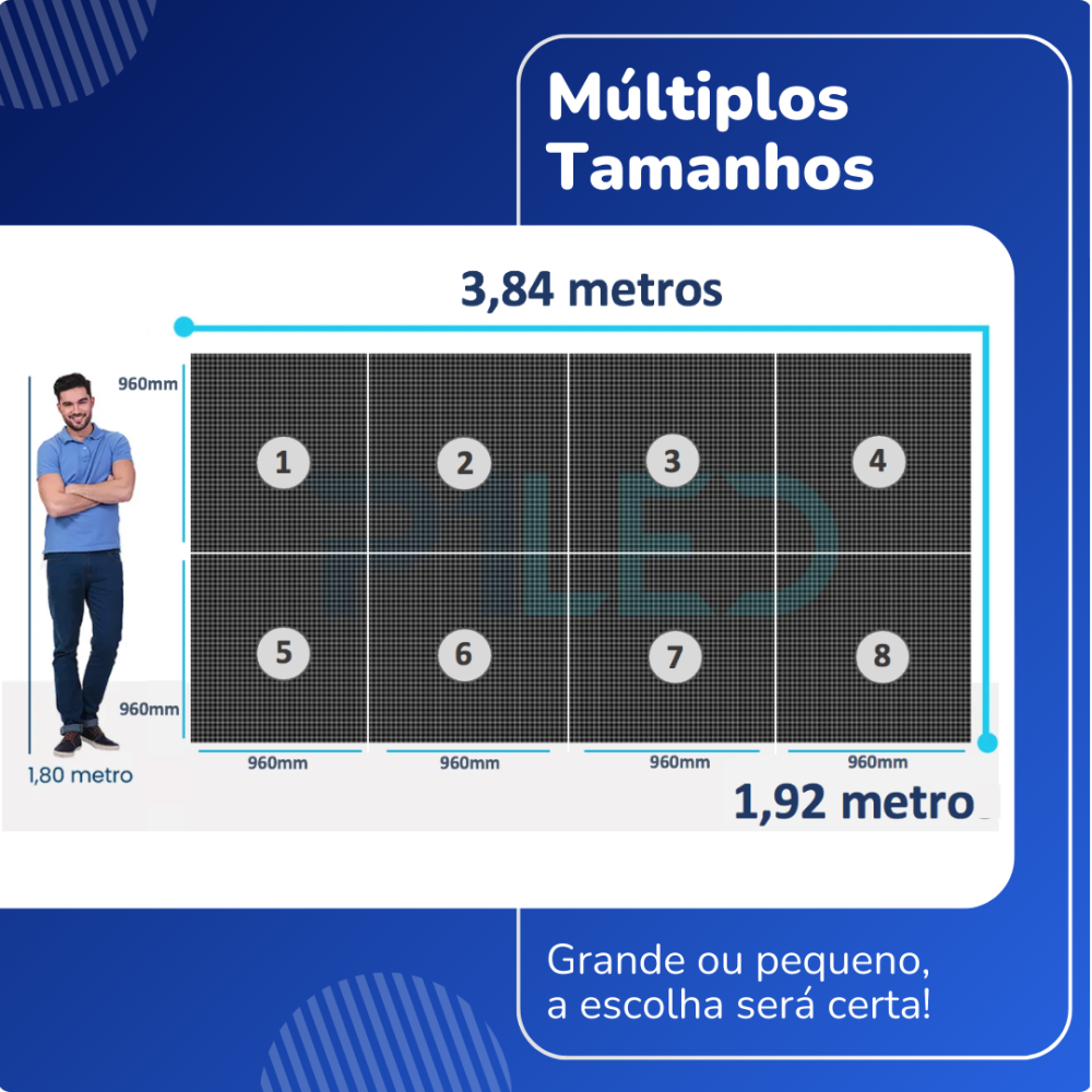 Painel de LED P8 Outdoor