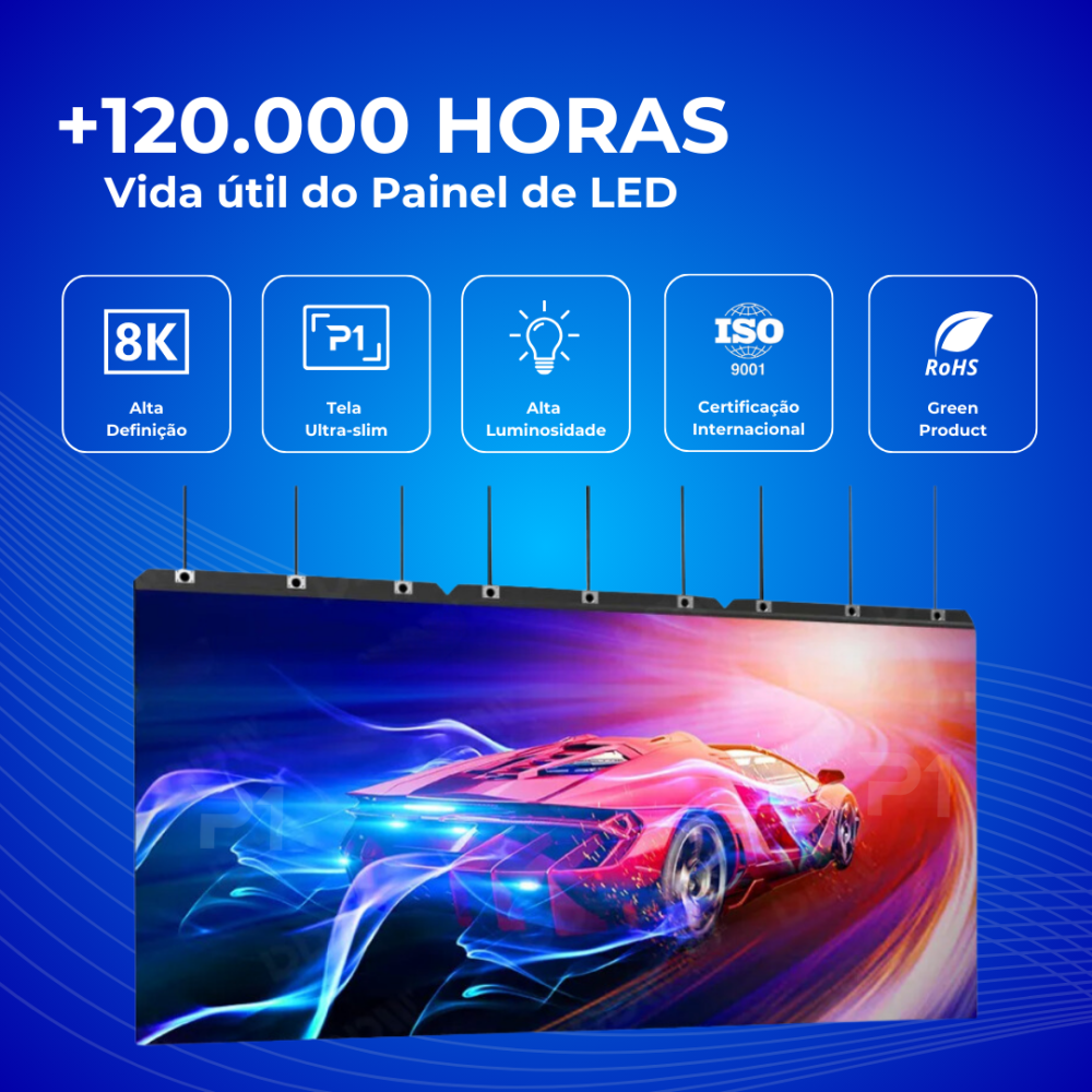 120 Mil horas Navastar P1LED Painel 