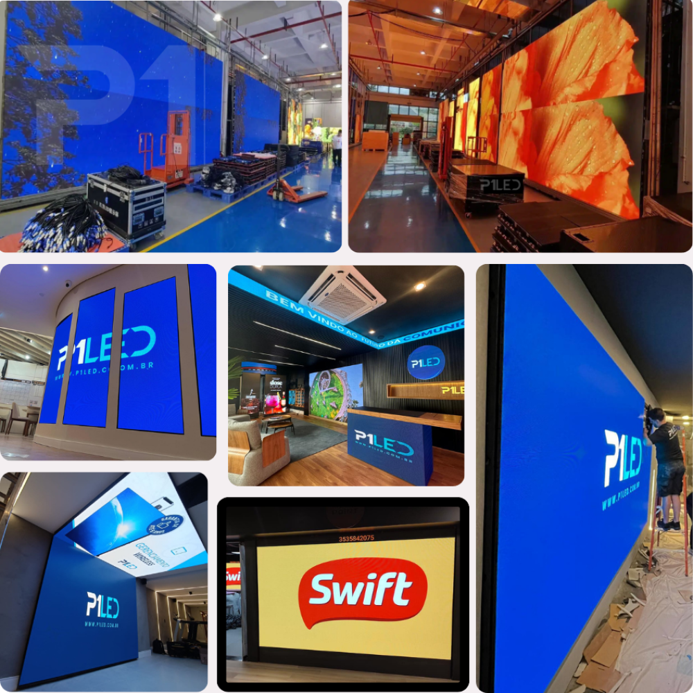 Painel de LED P1.8 Indoor instalado