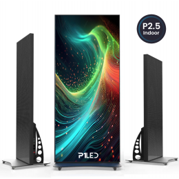 Totem de LED P2.5 Indoor - Tamanho 960*192cm com 2 Metros de Altura