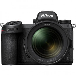 Nikon Z7 II Kit 24-70mm f/4 | Brindes: Bolsa, Cartão 32GB, Mini Tripé e Kit Limpeza
