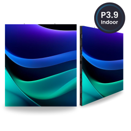 Painel de LED P3.9 Indoor Fixo com Gabinete Imantado 1000*1000mm