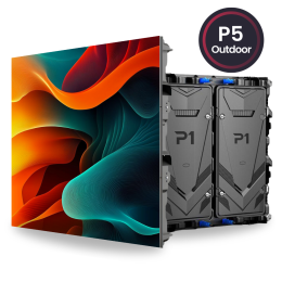 Painel de LED P5 Outdoor com Gabinete Rental 960*960mm