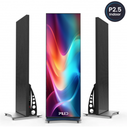 Totem de LED P2.5 Indoor - Tamanho 640*192cm com 2 Metros de Altura 