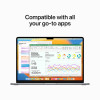 MacBook Air 15" 2022 - M2 8-Core, SSD 256GB, 8GB - Cinza Espacial (MQKP3) - 3
