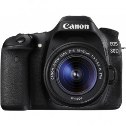 Canon 80D com Lente 18-55mm - Câmera 24.1MP, Full HD 1080p, WiFi