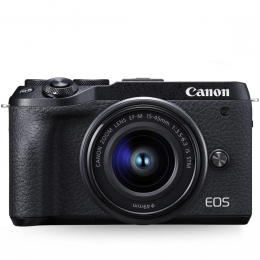 Canon M6 Mark II com Lente 15-45mm - Câmera 32.5MP, Vídeo 4K, WiFi e Bluetooth